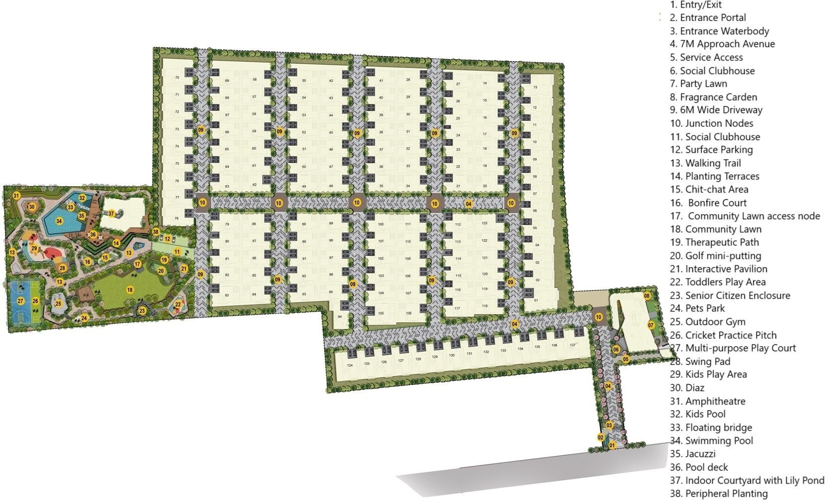 42 Between The Greens Master Plan 1