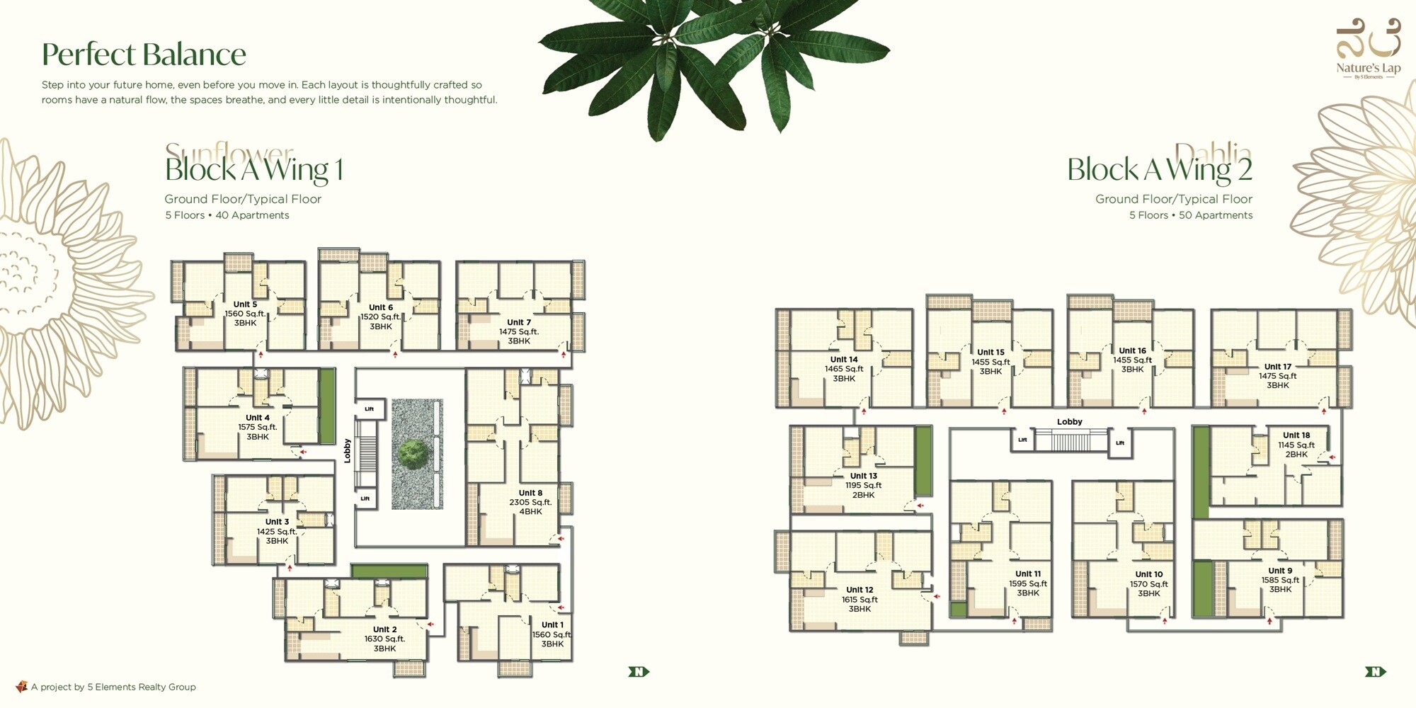 5 Elements Natures Lap Floor Plans