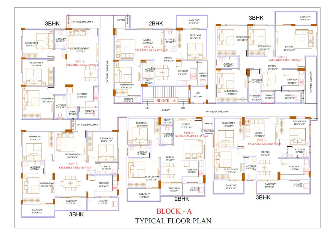 Aakriti Emerald Floor Plans 1