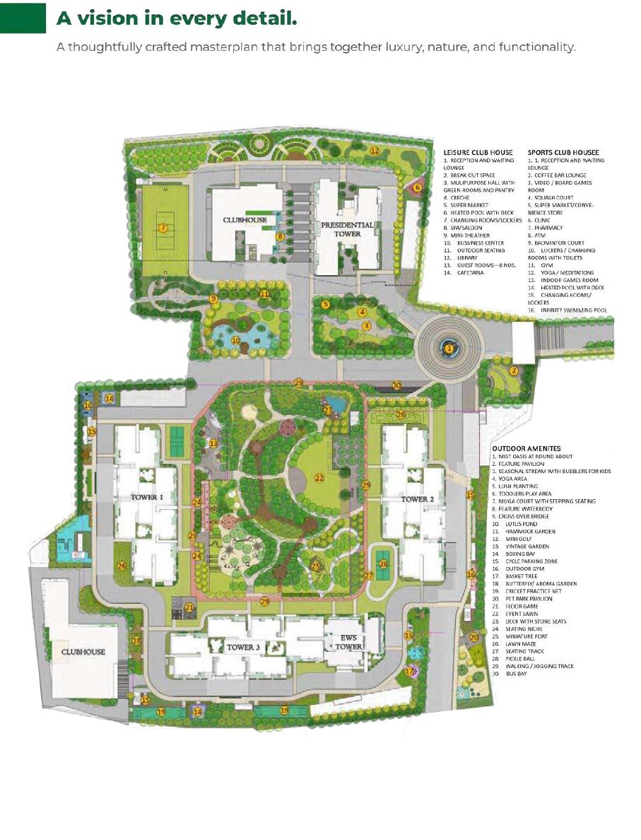 Abhee Aaria Master Plan 1