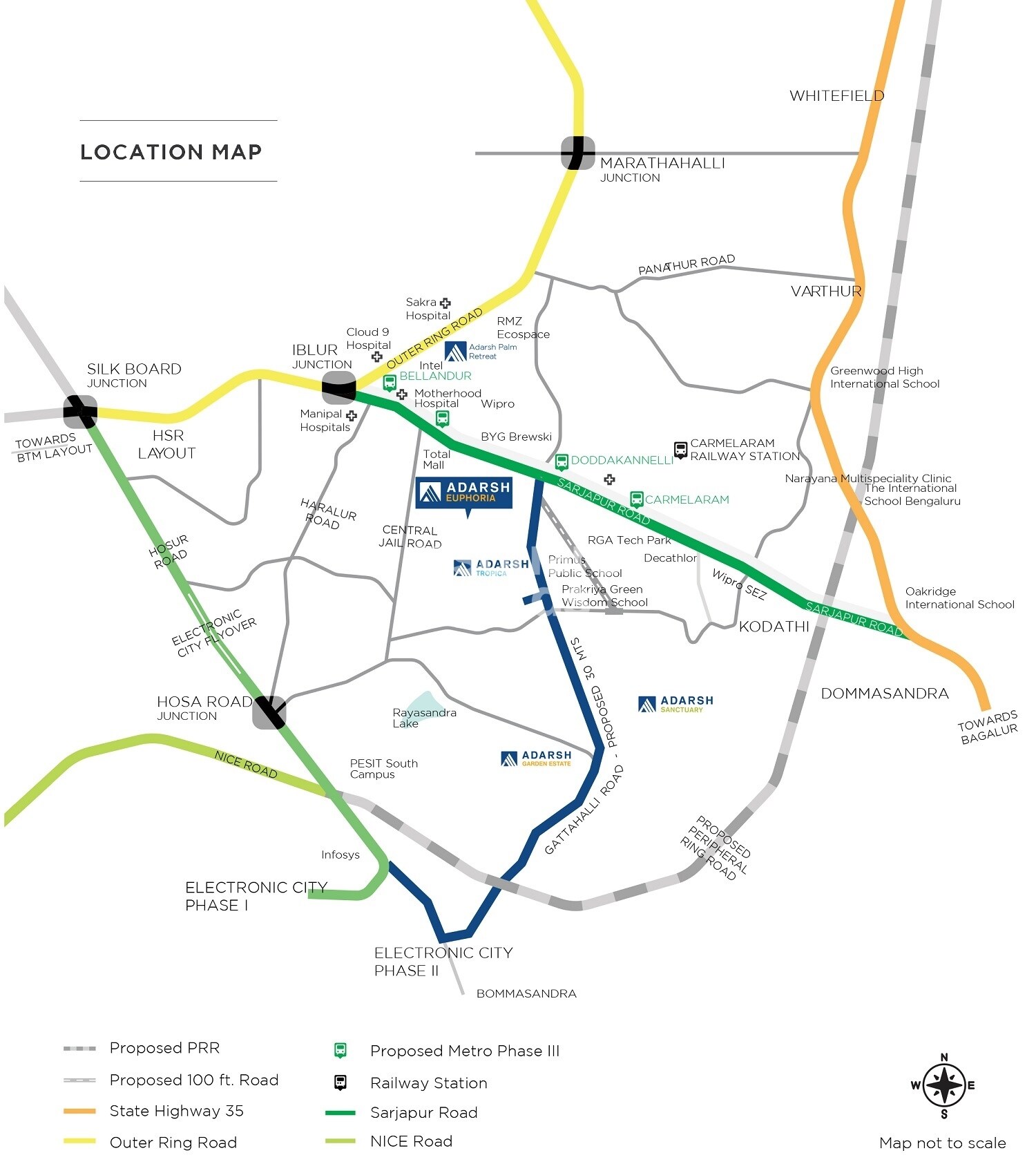 Adarsh Euphoria Location Image
