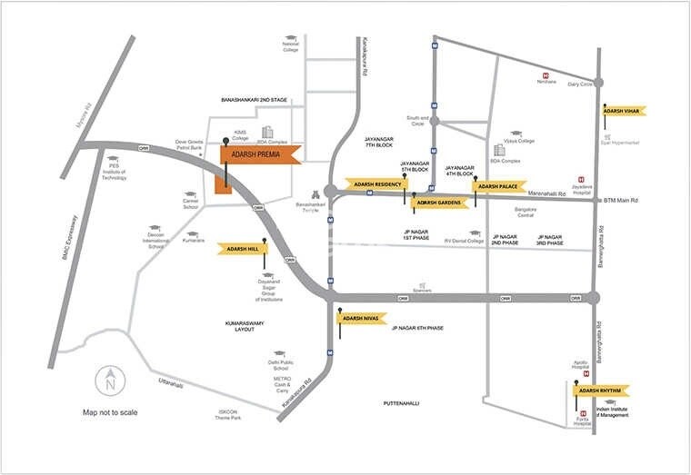 Adarsh Gardens Location Image