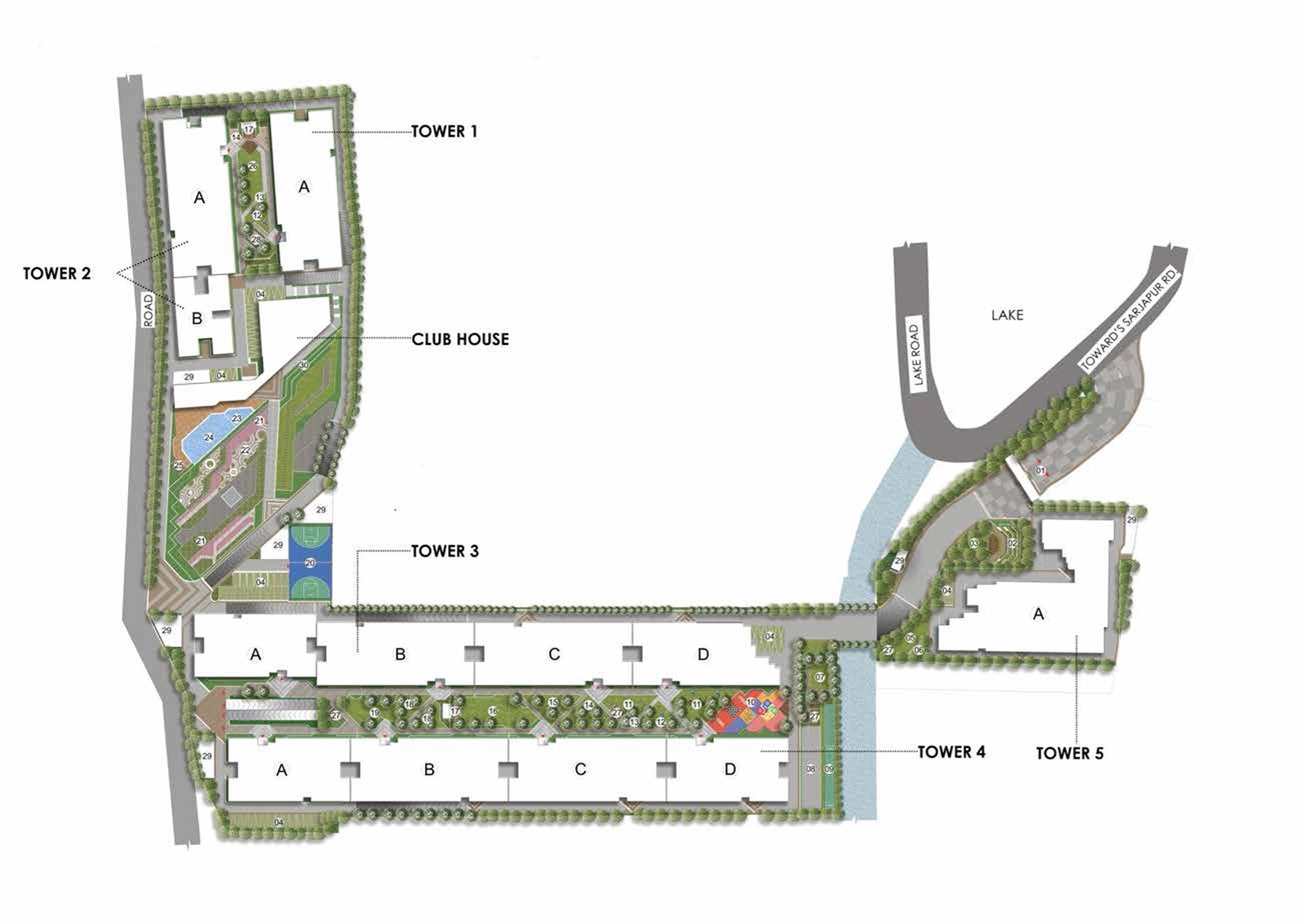 Adarsh Lumina Master Plan 1