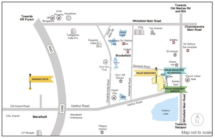Adarsh Palm Meadows Location Image