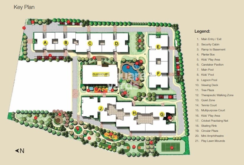 Adarsh Palm Retreat Lake Front Master Plan 1