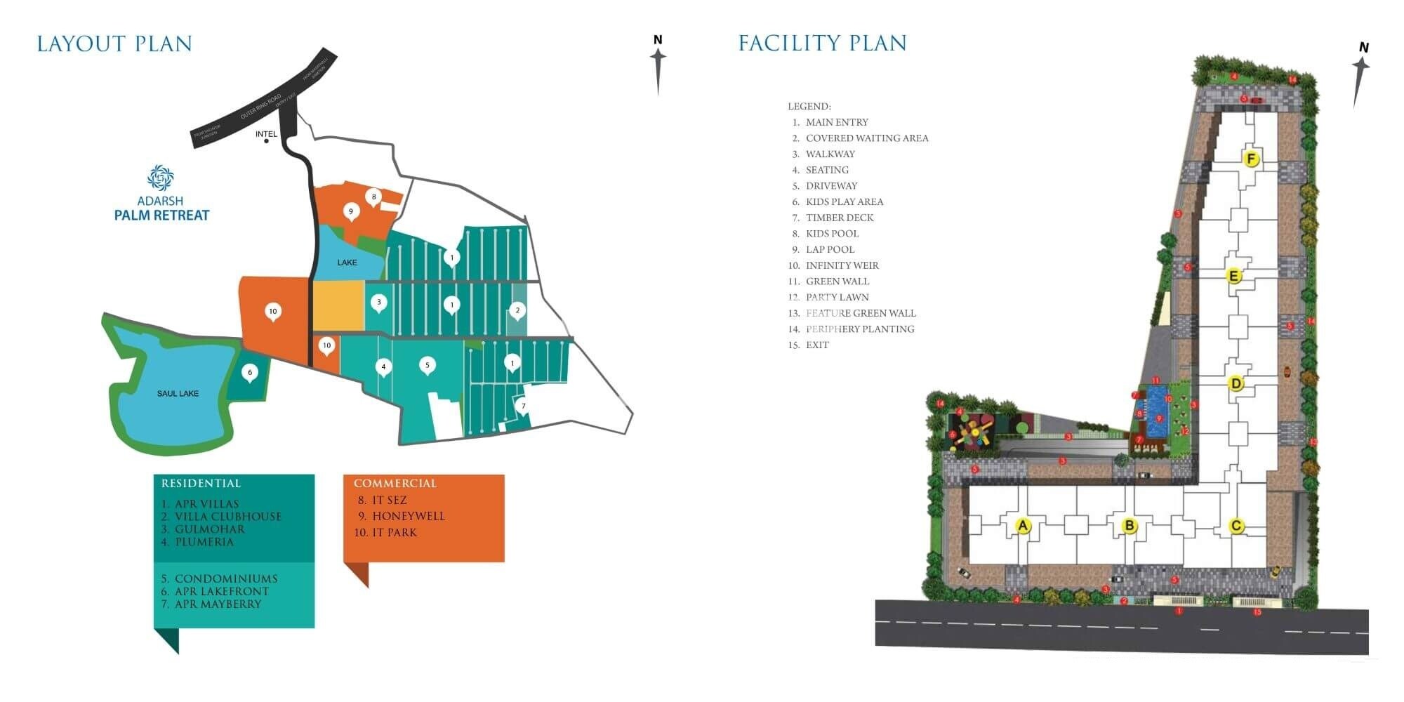 Adarsh Palm Retreat Lake Front Master Plan Image 2