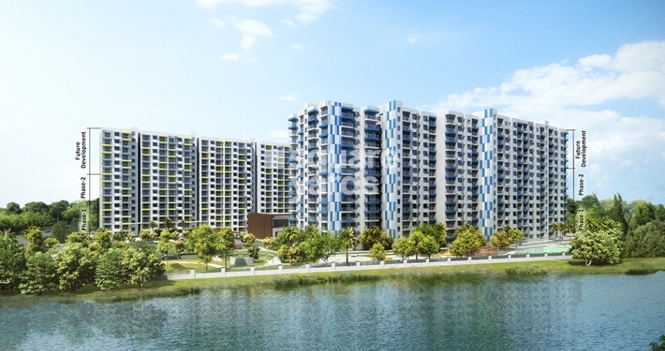 Adarsh Palm Retreat Lake Front Tower View 1