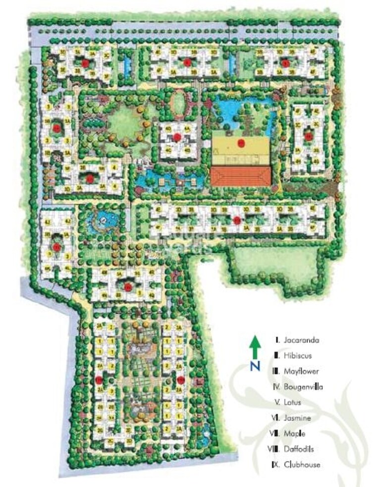 Adarsh Palm Retreat Master Plan Image 1
