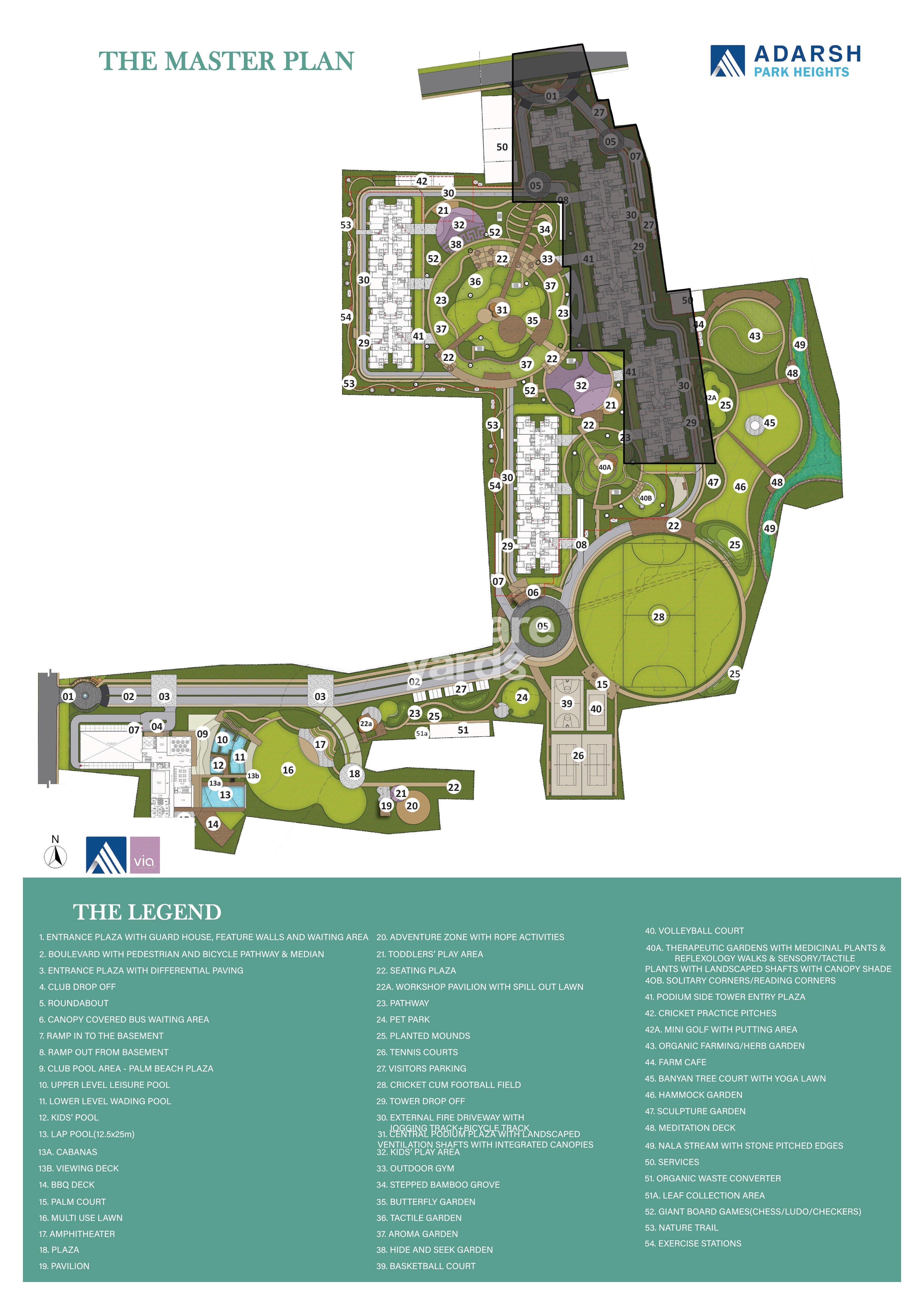 Adarsh Park Heights Master Plan Image