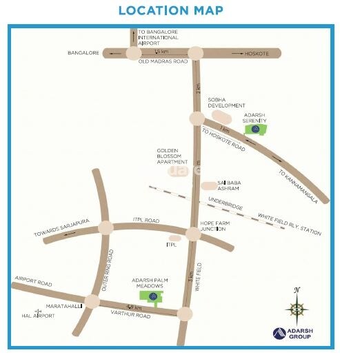 Adarsh Serenity Location Image
