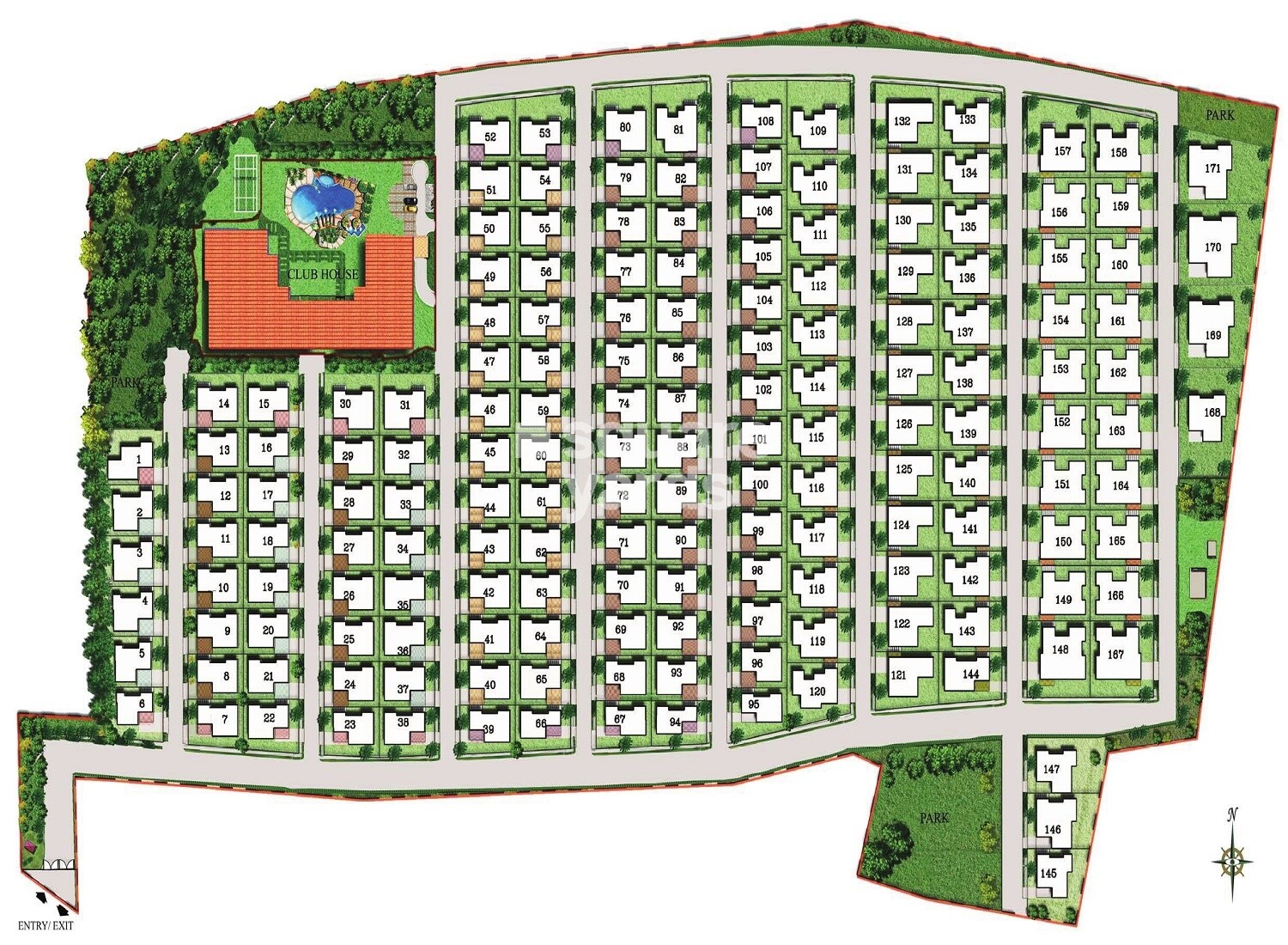 Adarsh Serenity Master Plan 1