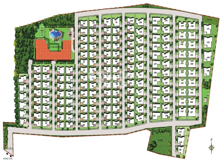 Adarsh Serenity Master Plan Image