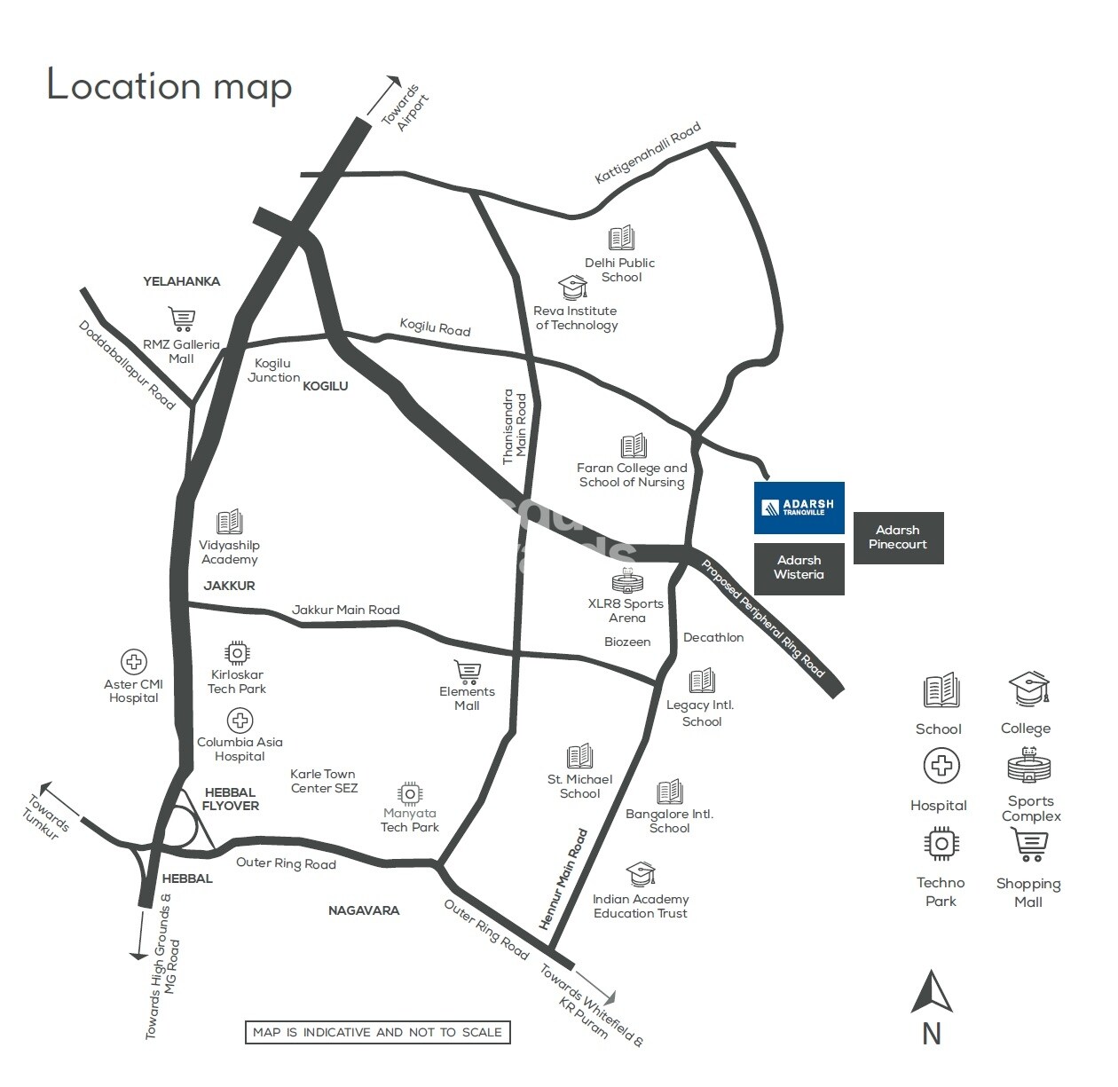 Adarsh Tranqville Location Image