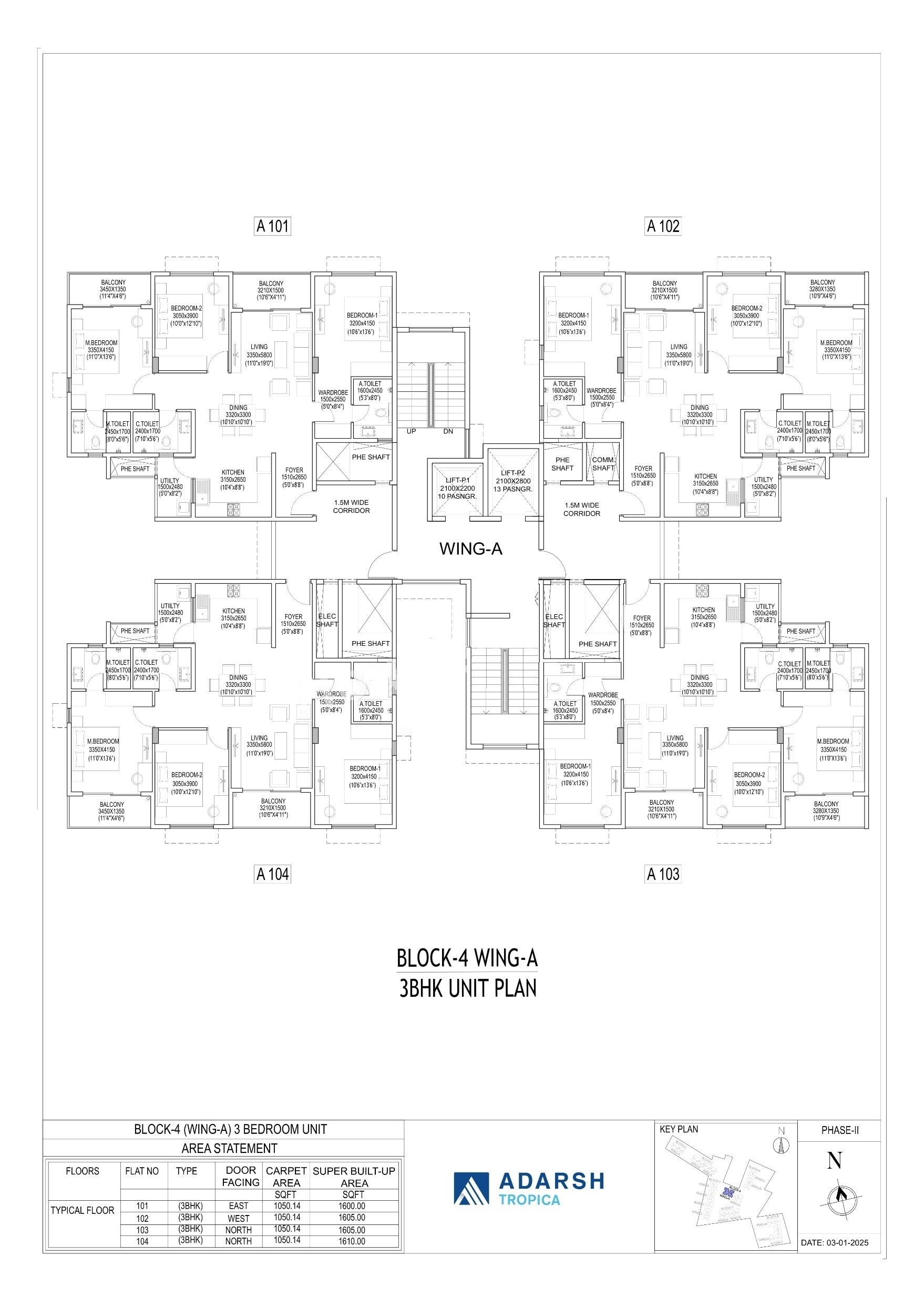Adarsh Tropica Floor Plans