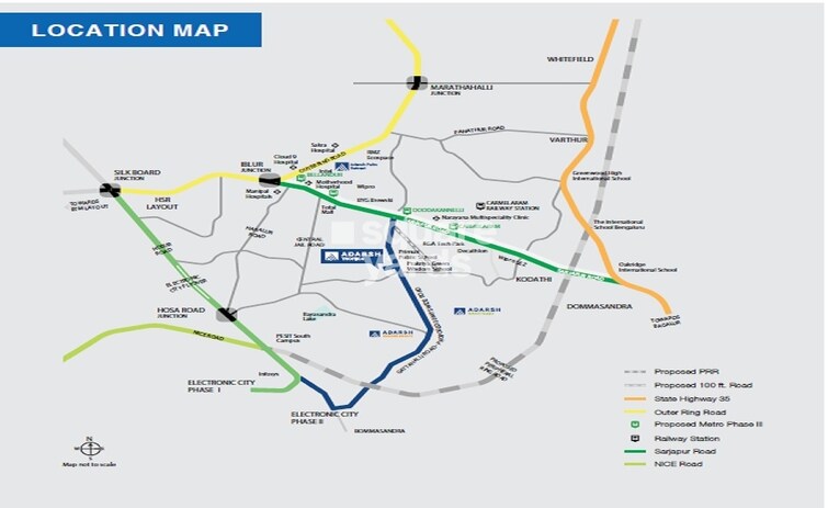 Adarsh Tropica Location Image
