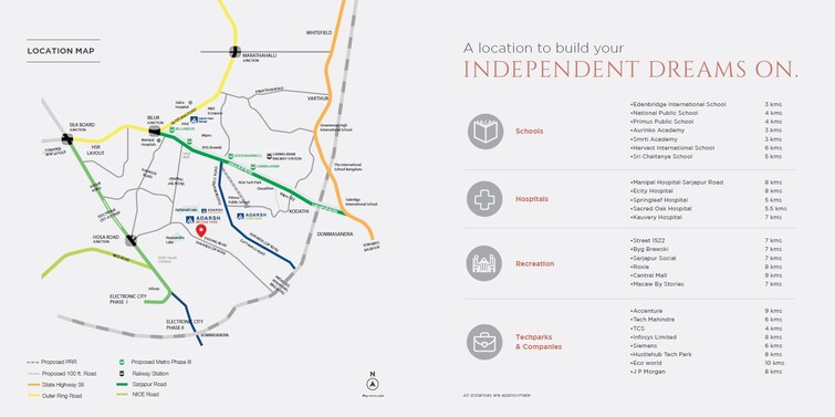 Adarsh Welkin Park Location Image