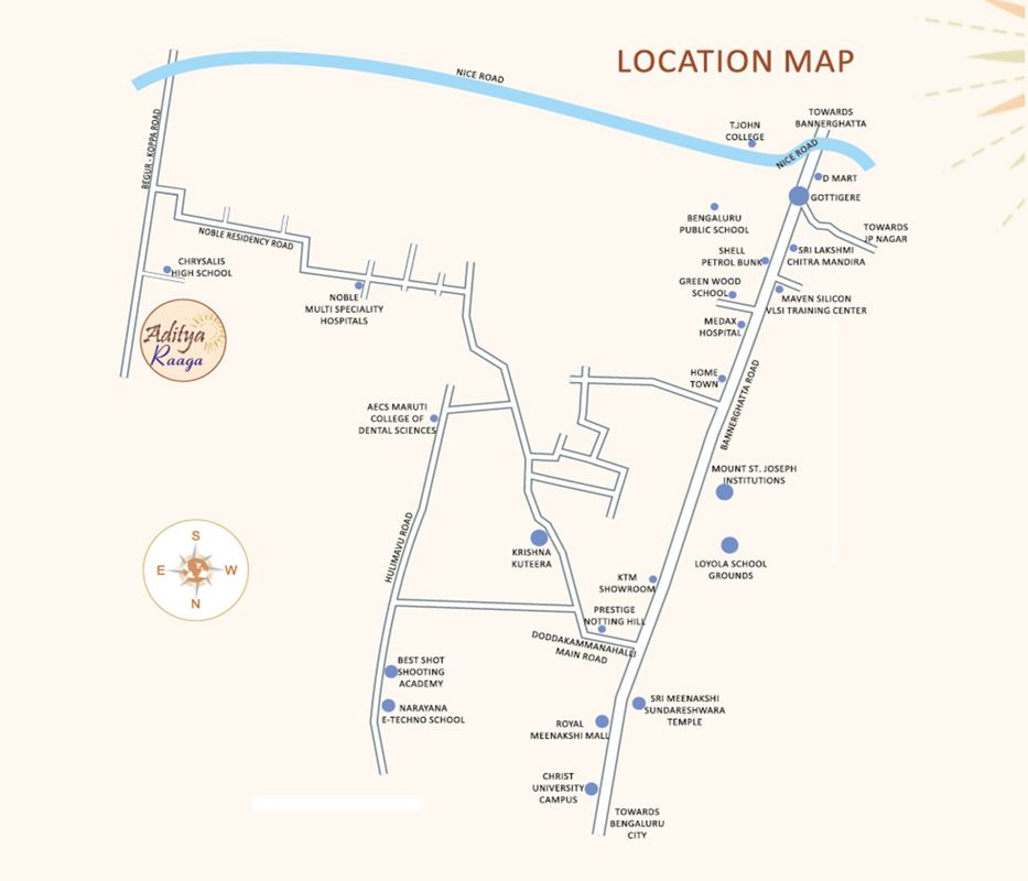 Aditya Raaga Location Image