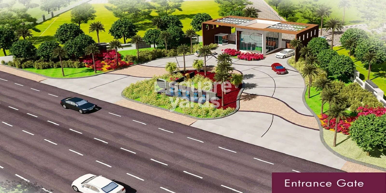 Ajmal Flora Valley Plots Entrance View