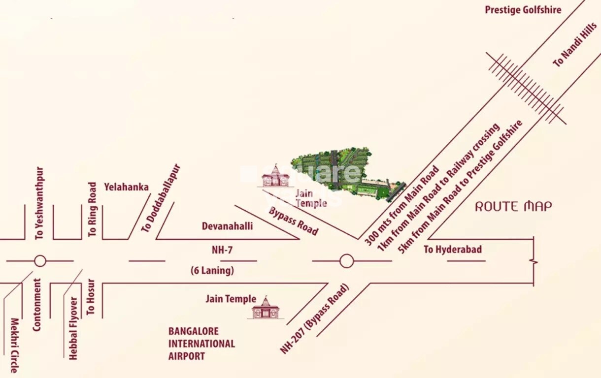 Ajmal Flora Valley Plots Location Image
