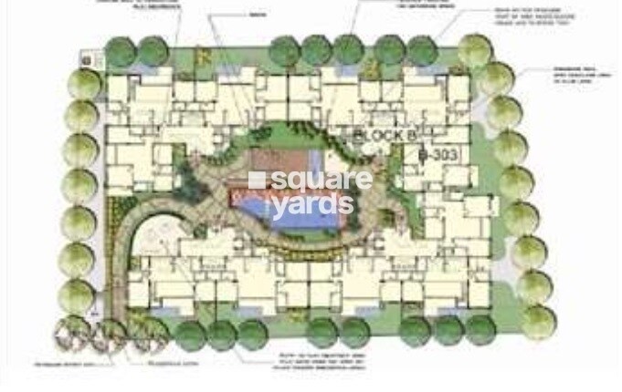 Ajmera-Apartment_a drawing of a clock on a wall