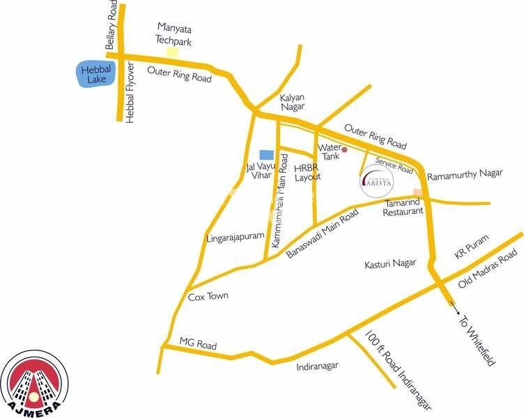 Ajmera Arista Location Image