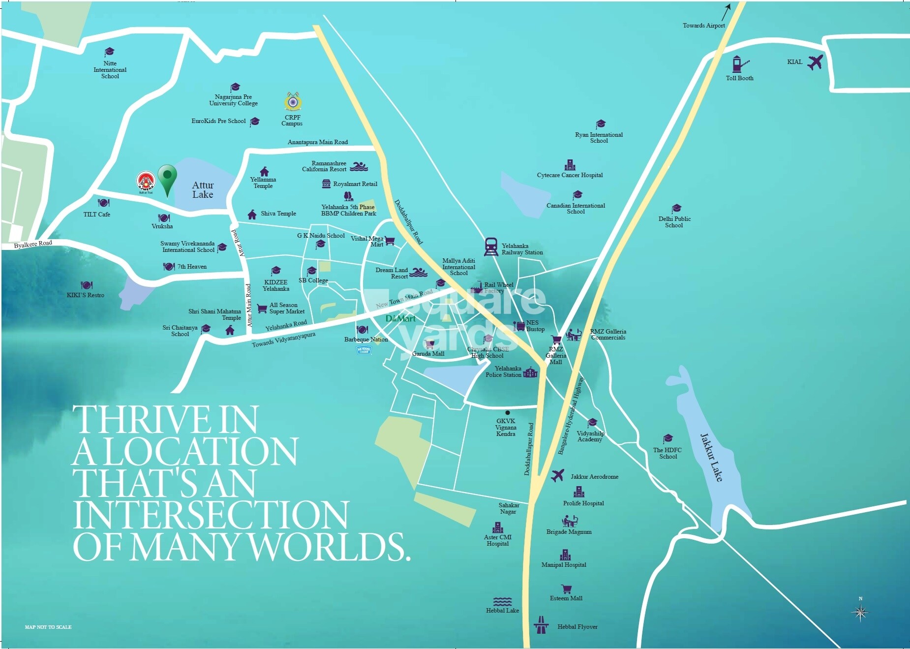 Ajmera Lakeside Paradise Location Image