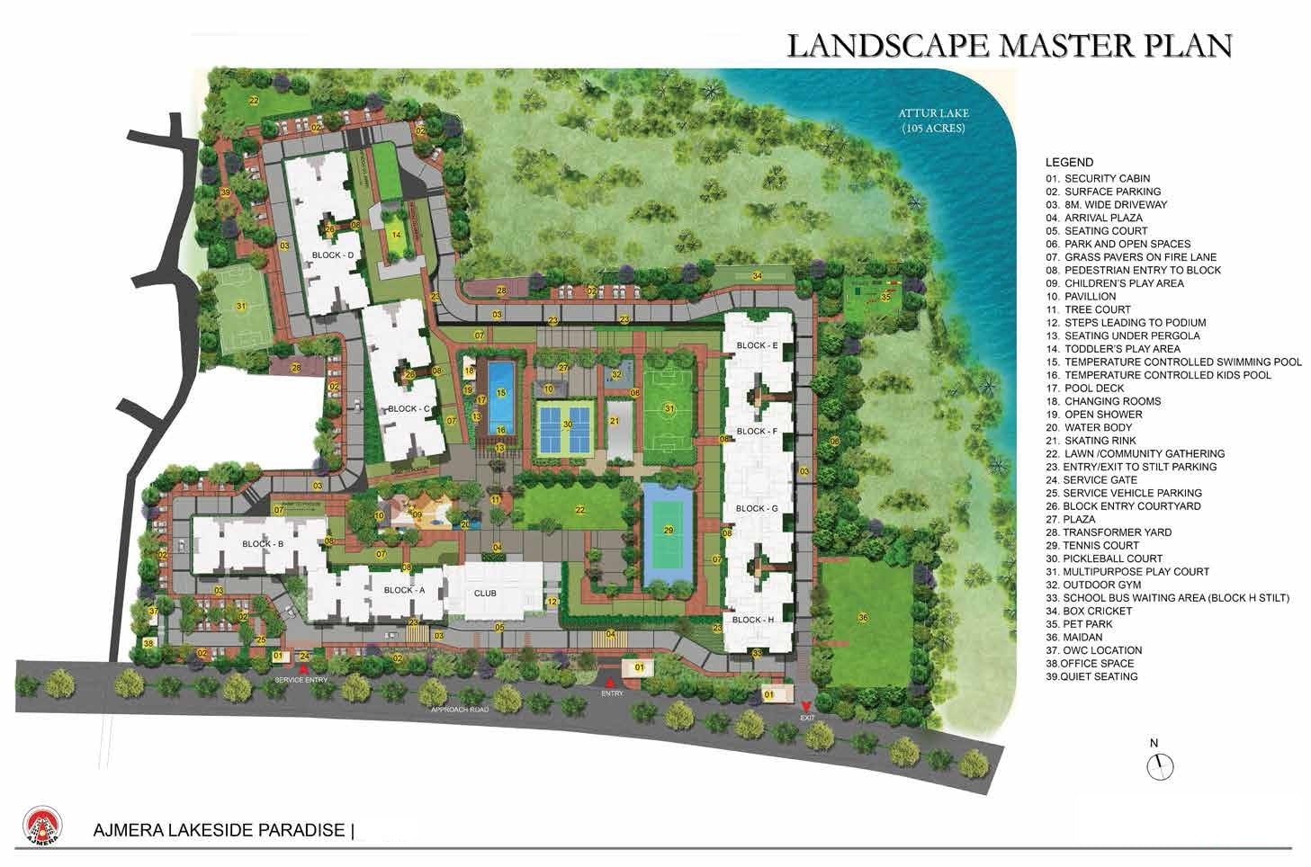 Ajmera Lakeside Paradise Master Plan Image