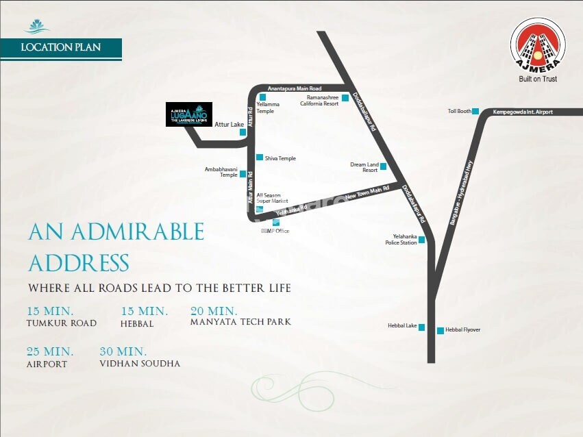 Ajmera Lugaano Location Image