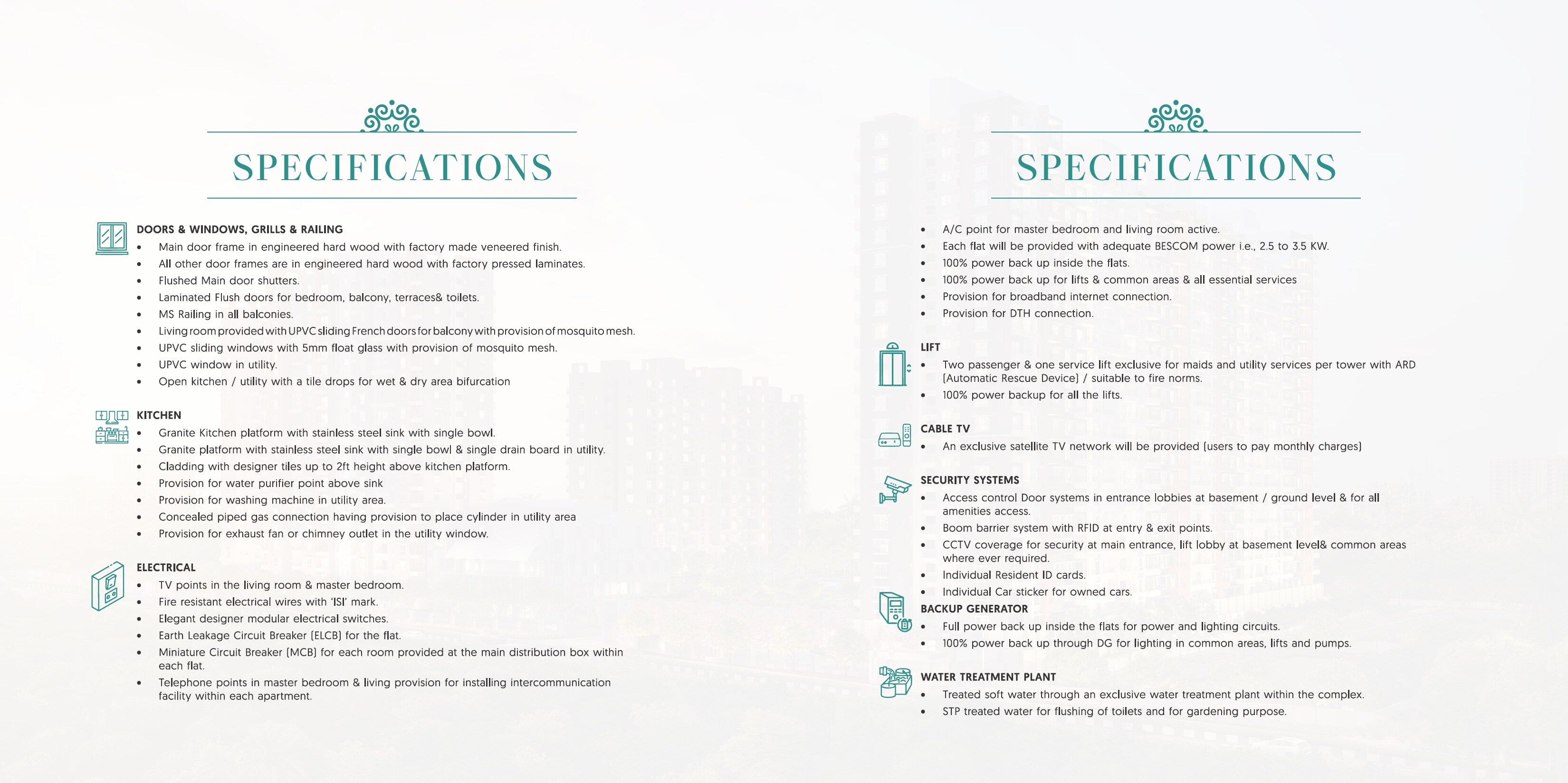 Ajmera Marina Specification 2