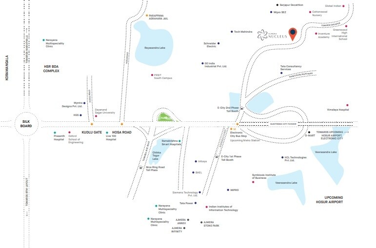 Ajmera Nucleus Wing C Location Image