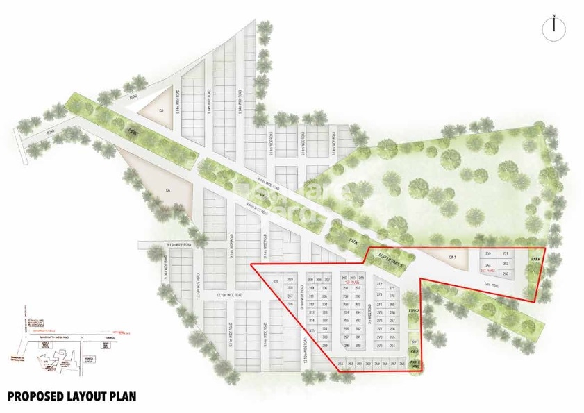 Akruthi Springwoods Master Plan Image