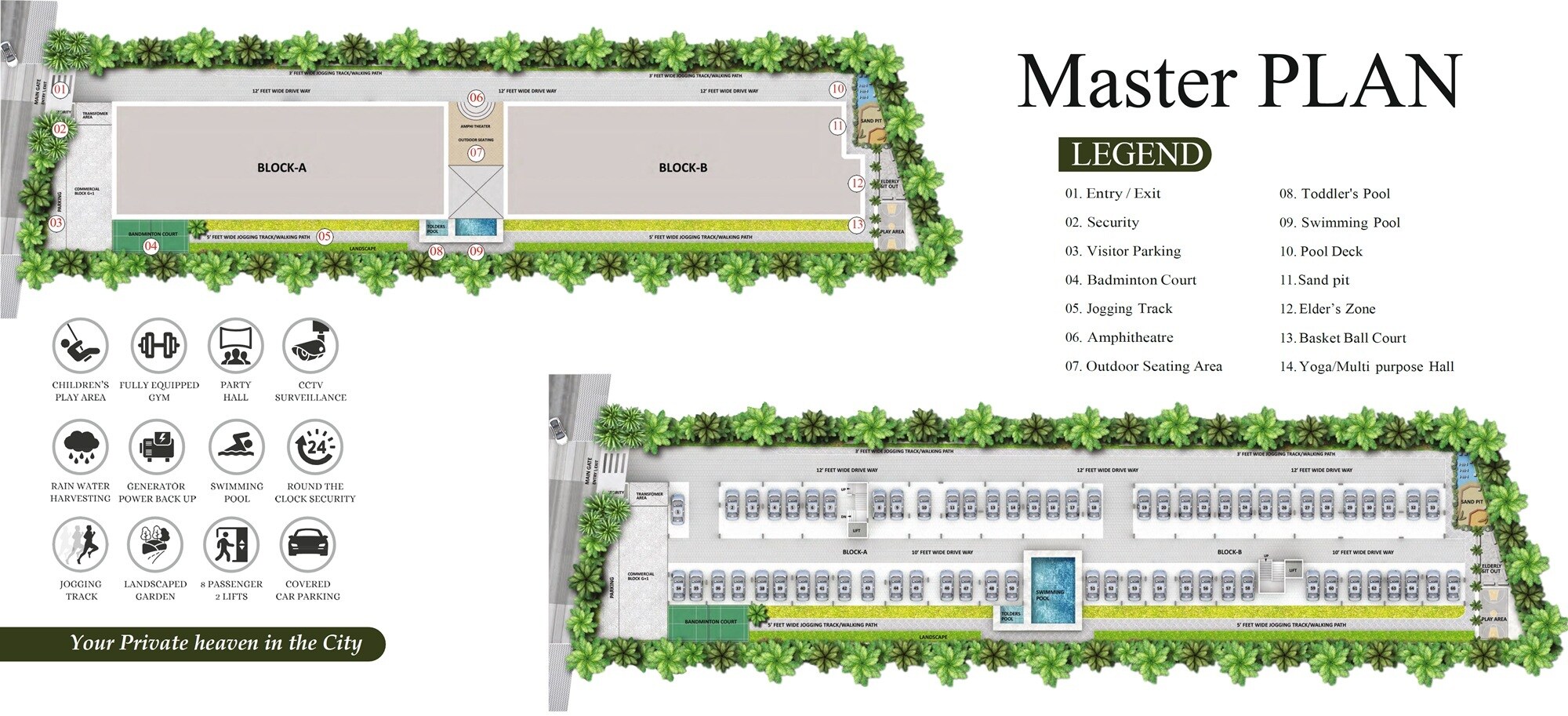 Amoga Sai Residency Master Plan 1