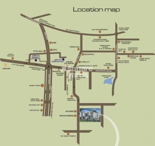Amrutha Avenue Bangalore Location Image