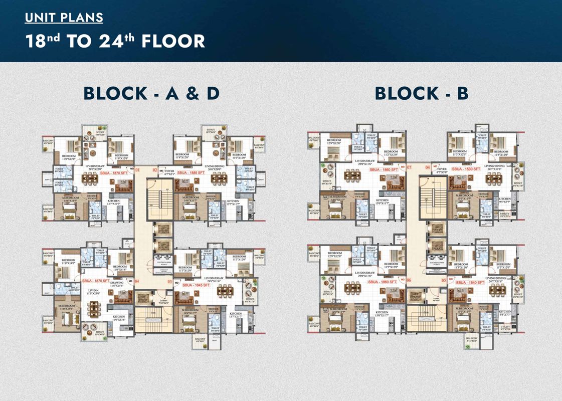 Amrutha Lake Vista Floor Plans