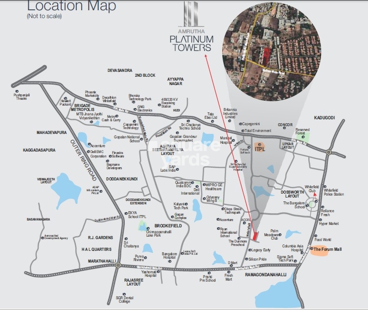 Amrutha Platinum Tower Location Image