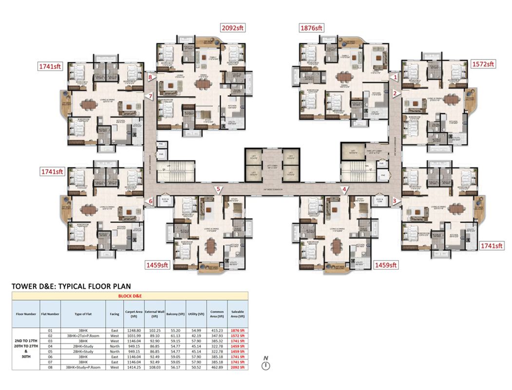 Aparna Wonderwoods Floor Plans