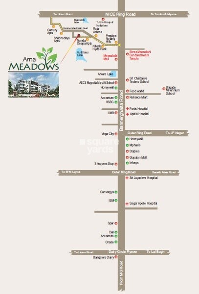 Arna Meadows Location Image