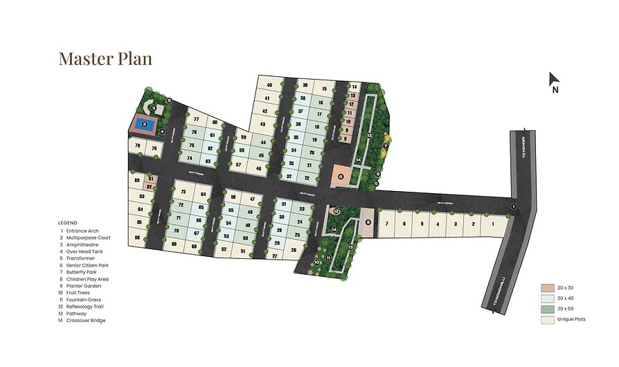 Arohana Serenity Master Plan 1
