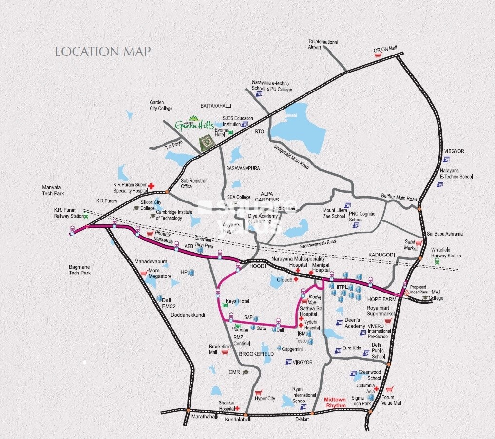 Arsis Green Hills Location Image