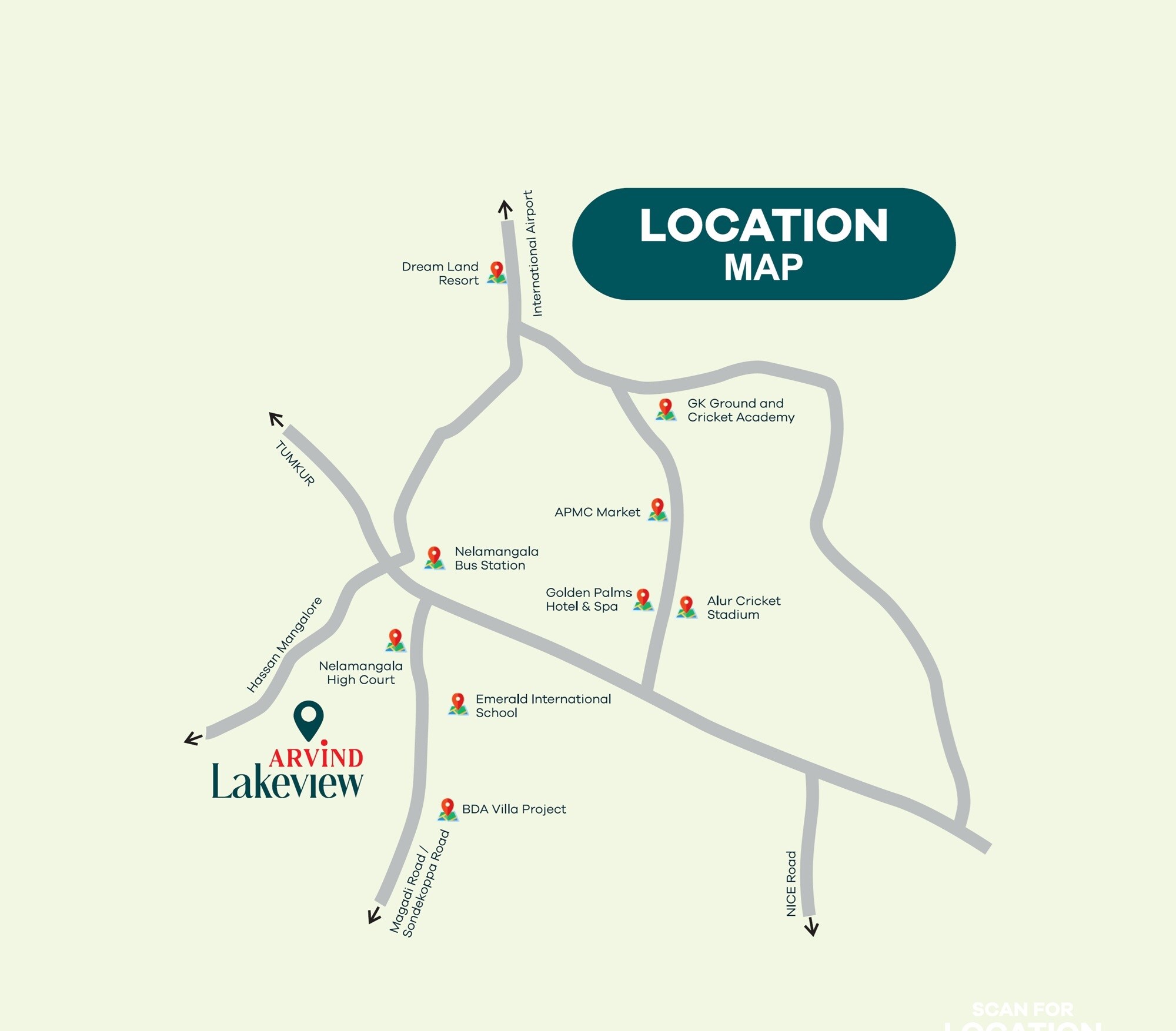 Arvind Lakeview Location Image