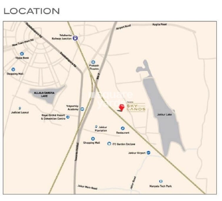 Arvind Skylands Location Image