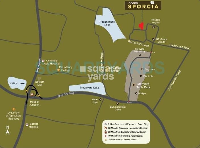 Arvind Sporcia Location Image