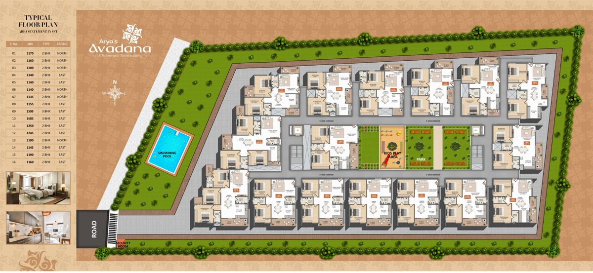 Aryas Avadana Floor Plans