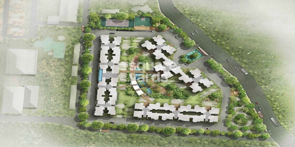 Assetz-East-Point_an aerial view of a park with a large building