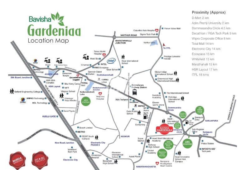 Bavisha Gardeniaa Phase 2 Location Image