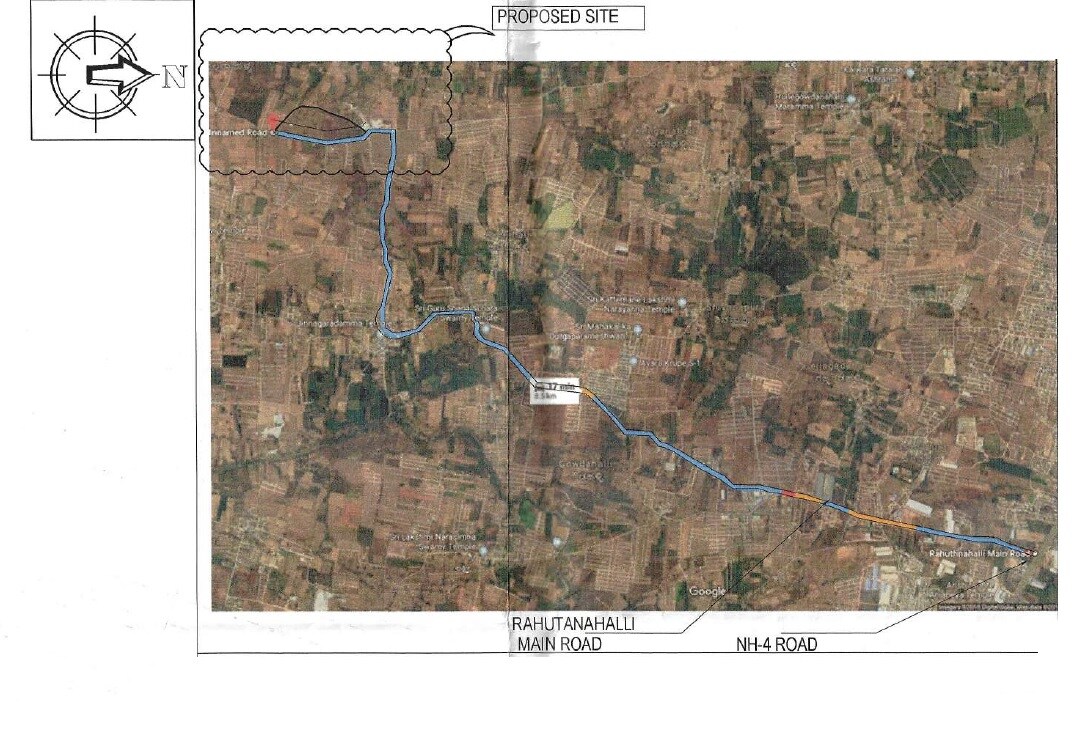 BDA Villa Hunnigere Location Image