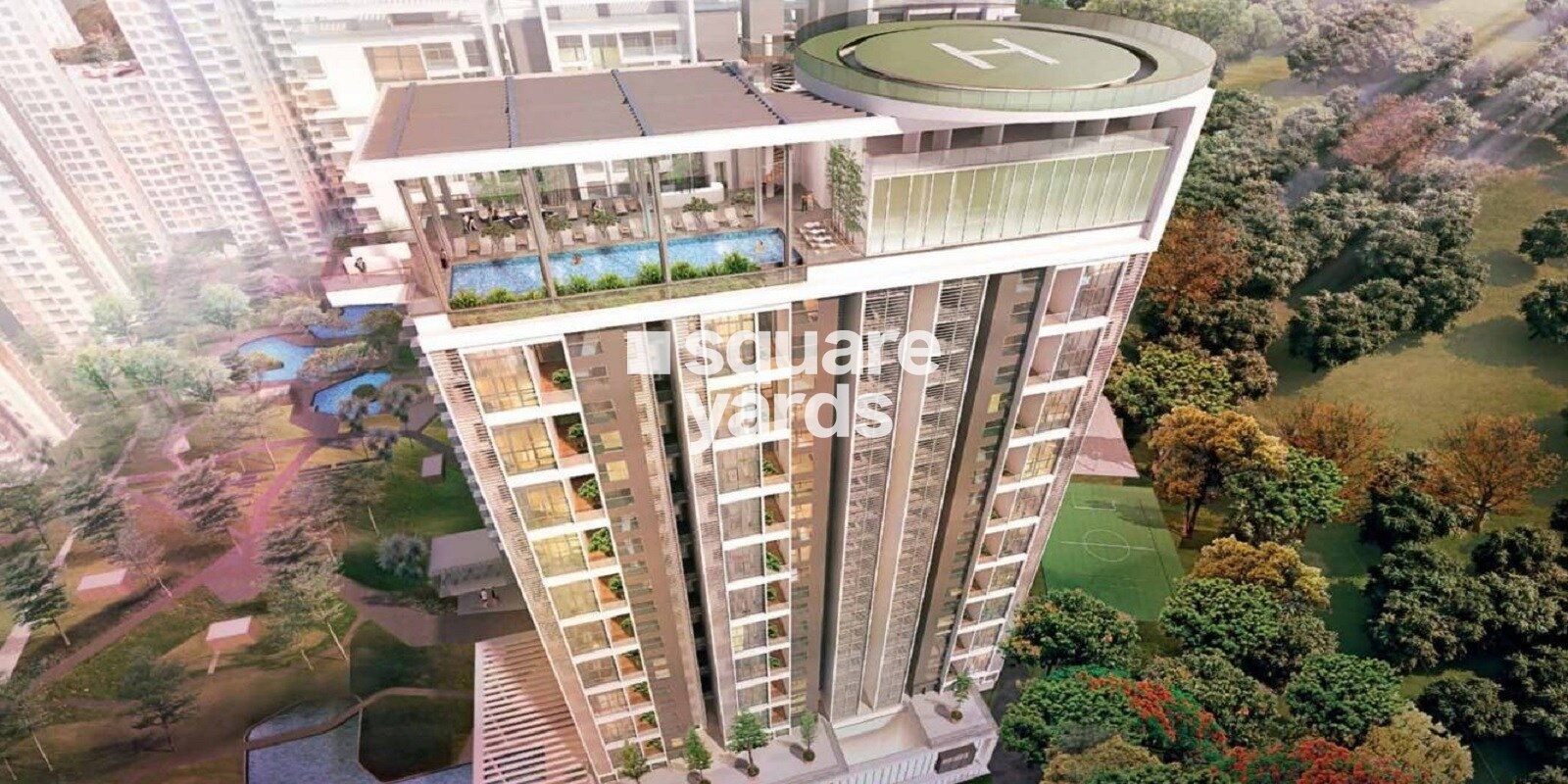 Bhartiya City Nikoo Homes II Tower View 2