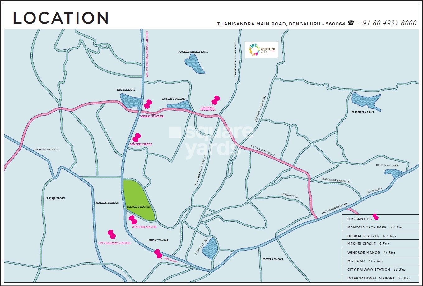 Bhartiya Nikoo Homes Location Image