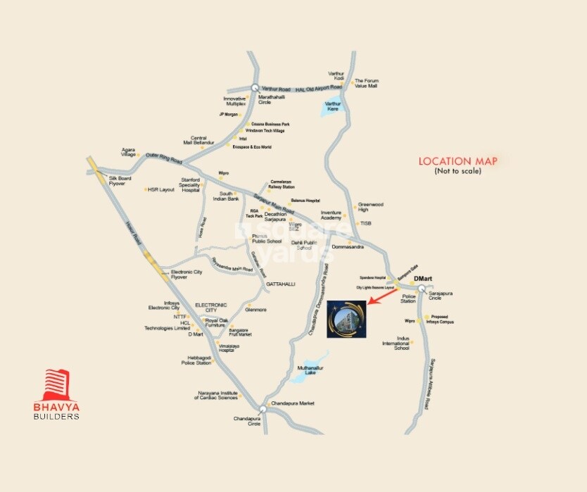 Bhavya Dazzle Location Image