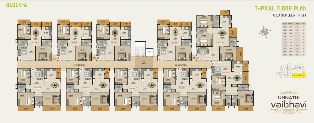 Bhoo Unnathi Vaibhavi Floor Plans